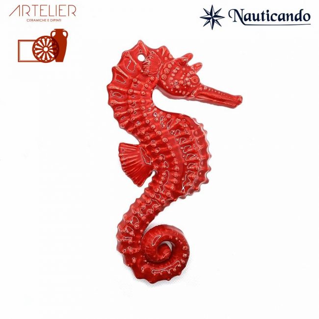 cavalluccio marino 18cm rosso